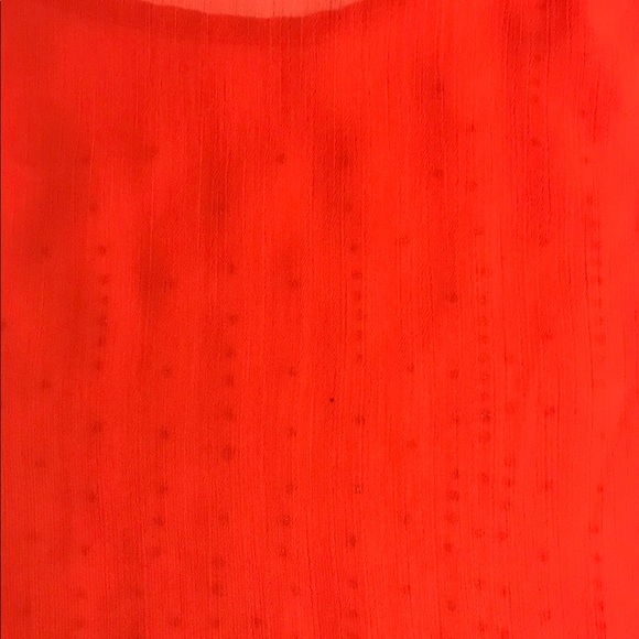 H.I.P Sheer Scalloped Hem Sleeveless Top Red Size Small - Picture 7 of 7